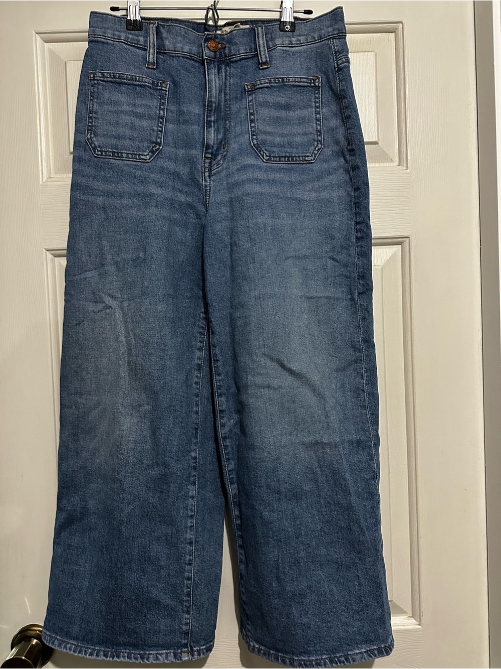 Madewell Wide-Leg High-Rise Jeans in Medium Blue Wash